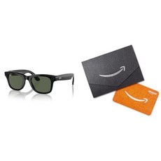 레이반 메타 스마트 안경 Wayfarer 매트 블랙50달러 아마존 기프트 카드로 녹색 전환