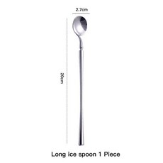 스테스 식기 포크 스푼 나이프 실버 수저 젓가락, J.icespoon1pc, 1개