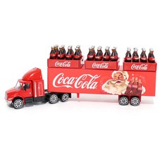 코카콜라 굿즈 산타 에디션 운송 트럭 집들이 선물 인테리어 장식 소품, 자동차+콜라+바구니 3개