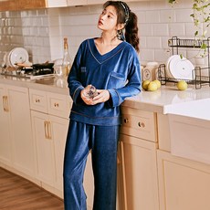 은이공방 코듀로이 가을 여성 기숙사 긴 소매 학원 무드 홈웨어 공단원 심플