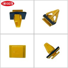 카박사/DJ-65/87756 3M100/1봉100개/노란색/노란색 뾰족/클립 사이드실 스탭가니쉬/스탭몰딩핀, 1개