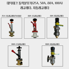 대덕테크 25A 50A 80A 100A 동력분무기 수동 자동 조압변 레규레다, 80A 수동, 1개