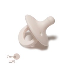 엘린제이 올리 OLI 일체형 실리콘 100% 노리개 젖꼭지, 크림