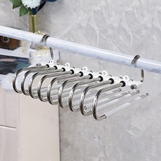 루나글램 9단 접이식 바지걸이, 3p, 화이트