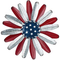 Rivertm creation hanging on metal patriotic flower wall, 본상품