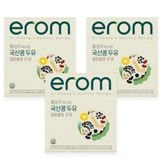 이롬 황성주 국산콩 두유 검은콩과 17곡, 115ml, 32개