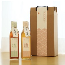 50여년 전통 그대로 / 진하고 고소한 국내산 참기름 들기름 300ml 선물세트 답례품