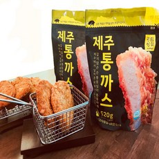 제주 돼지 통등심 프리미엄 돈까스 520g X 2봉, 2개