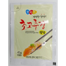 무아식품 청지기초고추장 양념 40gX200ea(1박스)/ 스프초장 40그람초장 미니초장 미니초고추장 포장배달용초장 배달초장 사각초장, 40g, 200개