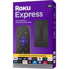 스트리밍 미디어 플레이어 디지털 상자 장치 Roku Express | HD 장치표준 리모컨 포함 Free Live TV - 미디어플레이어mkvatmos