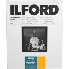 일포드 Ilford 멀티그레이드 IVRC 새틴 디럭스 20 3 x 25 4 cm 8 10 Zoll 100 Blatt, 1개