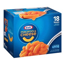 크래프트 마카로니 & 치즈 디너, 206g, 18개 206g, 18개입