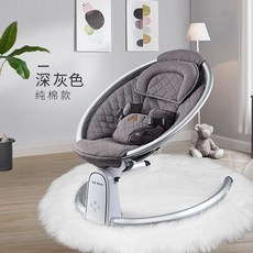 14세이상 LazyChild 2023 새로운 아기 흔들 의자 신생아 편안함 조절 수면 요람 세, 01 gray