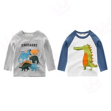 더메르시 공룡 대전 유아동 싱글 티셔츠
