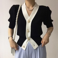 빅사이즈반팔가디건