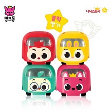 핑크퐁 메탈 블럭 미니카 4개 세트