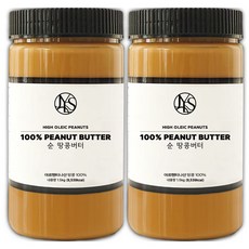 순 땅콩버터 100% 무첨가 아르헨티나산 대용량, 1.5kg, 2개