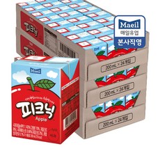 매일유업 피크닉 사과맛, 200ml, 72개