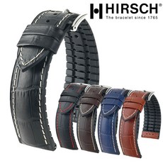  히어쉬 조지 명품 가죽 시계줄 시계 스트랩 러버 우레탄 밴드 20mm 22mm 