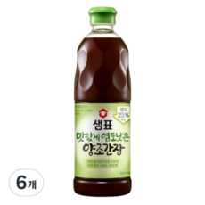 샘표 맛있게 염도낮은 양조간장, 860ml, 60개