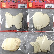 나무와패-소포장(5개입)나무목걸이/나무메달/이름표 RHF+C_657809 만들기재료 학습교재 문구 선물포장용품 우산 나무와패-소포장(5, 나무와패 나비(5개), []■본 옵션■선택■구매
