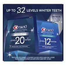 크레스트 3D 화이트 스트립스 치아미백 60개 Crest 3D Whitestrips 40+20, 180g