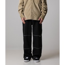 [디키즈] 더블니 85283 루즈핏 데님팬츠 Black