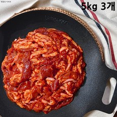 [팜스제임] 업소용 도매 식자재 대용량 캠핑 집들이 생일상 국내산 오리고기 주물럭 양념 불고기 슬라이스 오리 냉장, 3개, 5kg