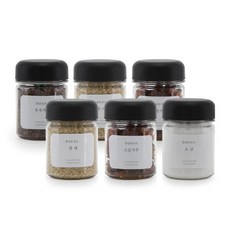 비프로젝트 바른락 양념보관소 PET 미니 양념통 180ml 6P 블랙, 6개