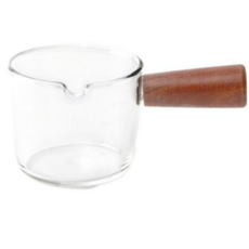 코빙 우드 손잡이 눈금 에스프레소 더블샷잔 70ml, 4개