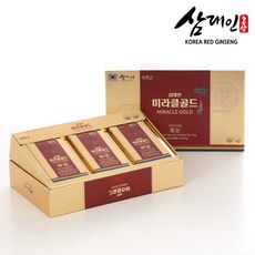 삼대인 미라클골드 홍삼 농축액분말 진세노사이드 국내산 6년근 홍삼 [원산지:국산(충청남도 천안시 서북구)], 1개, 30정
