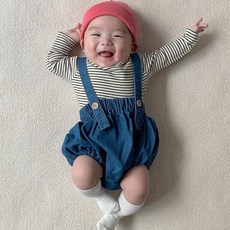 [베이비옷]로이블루머 봄 백일 베이비돌옷 신생아