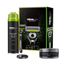 질레트 딥클렌징바 면도기 기프트 팩(면도기 1up + 젤 + 모이스처라이저 + 전용스탠드), 1세트