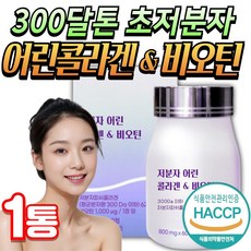저분자 콜라겐 펩타이드 식약청인증 비오틴 미미, 에버핏콜라겐, 1개, 60정
