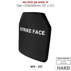 방탄플레이트 방탄판 XS 군사 안전 방탄 플레이트 NIJ IV 등급 실리콘 카바이드 세라믹 M2AP AK47 M80 용, 1개