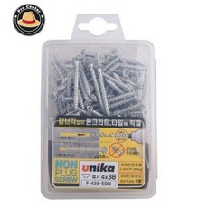 나프로센터 유니카 논프라피스 F-438-SDN 4X38MM 125개입 칼브럭 전기자재 콘크리트못