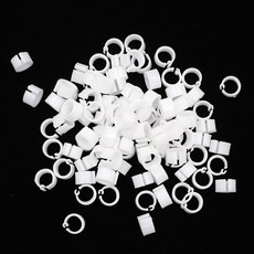새 반지 8MM 총검 식별 반지 개봉 반지 색상 발 반지 새 가전 제품 100, 1개, 03 WHITE