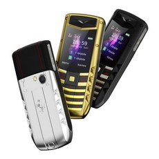 SERVO V5 PRO 독특한 디자인 휴대폰 유선 바디 메탈 프레임 2G 듀얼 심 LED 손전등 매직 보이스 럭셔리