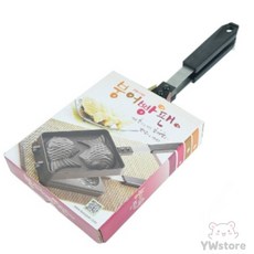 YWSTORE 가정용 붕어빵 잉어빵 틀 팬 2구 붕어빵만들기키트, 1개