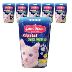 펫모닝 룽펑 크리스탈 고양이 모래 실리카겔 LONGFENG-04 라벤더향, 5L, 18개