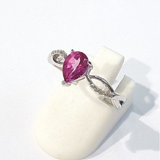 핑크토파즈반지