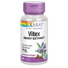 솔라레이 바이텍스 베리 추출 225mg 60캡슐 Solaray Vitex Chaste Berry Extract