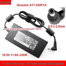 정품 A230A012L 19.5V 11.8A AC 어댑터 기가 바이트 에어로 15 X8 15XA 15S OLED 15 Y9 4K80P|Laptop Adapter|, 단일, 1개, 단일