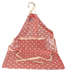 영국직배송 Cath Kidston 버튼 스팟 트윌면 앞치마 레드 베이킹 요리 용, 단일옵션
