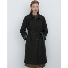 24FW 브라운 스트랩 울혼방 리버시블(양면) 코트 DLCO4D805W3