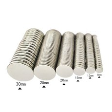 초강력 원형 디스크 블록 희토류 네오디뮴 자석 냉장고 공예 전자 제품 10x2mm, 20x2mm, 10pcs, 1개
