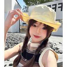 여자 챙 넓은모자 등산 창넓은모자 자외선차단 넓은 챙모자, 베이지