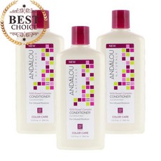 안달로우 내추럴스 컨디셔너 컬러 케어 포 인 퓨즈 드 모이스처 1000 로즈 콤플렉스 - 340ml, 수량: 3　　　　　(상품코드973p)