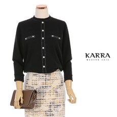카라 KARRA 유니아진주펄라운드니트_KB0FKN324C
