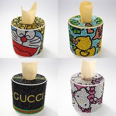 보석십자수휴지케이스